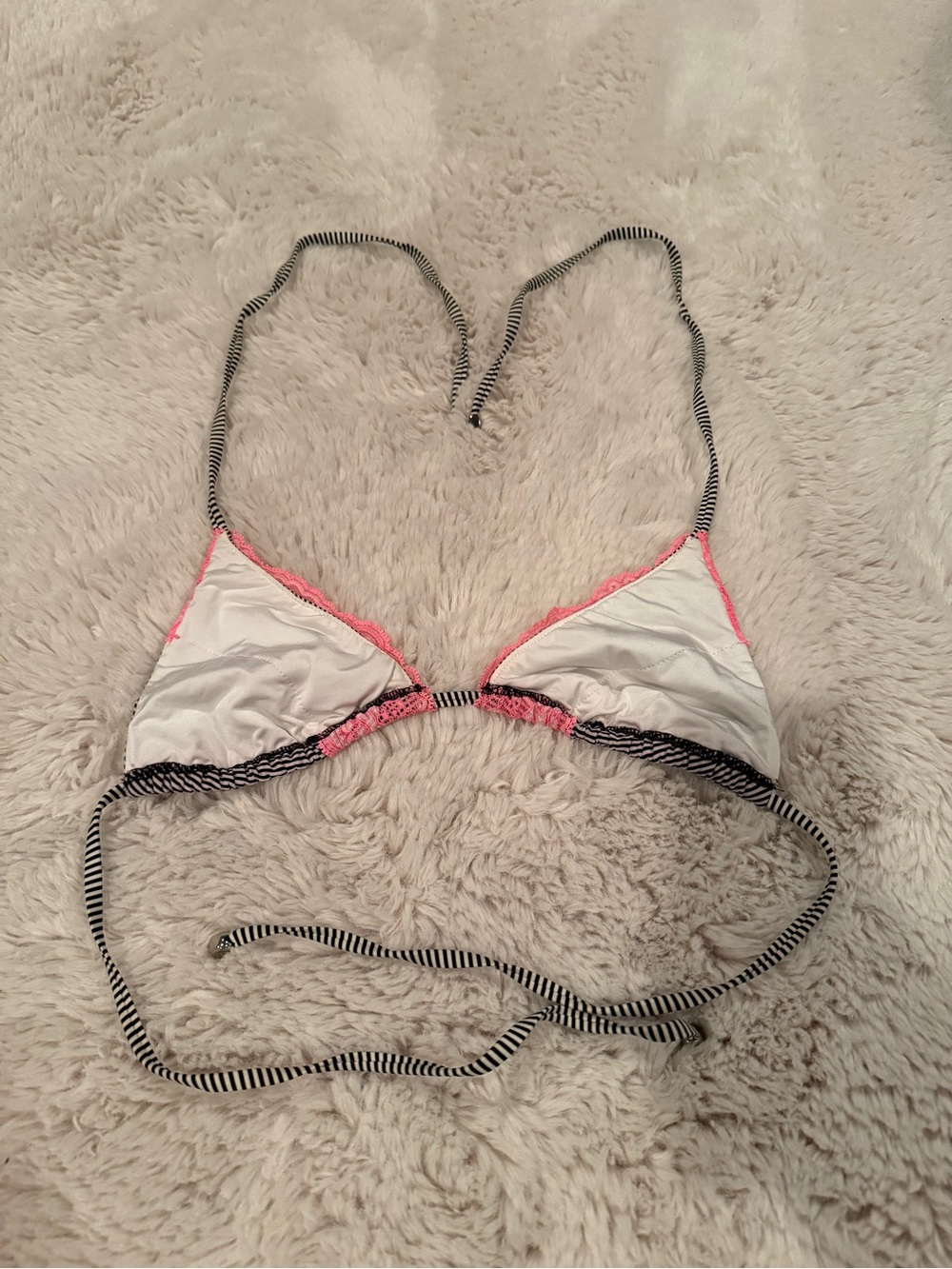 Beach Bunny Pink Lace Triangle Bikini Set - Picture 8 of 8
